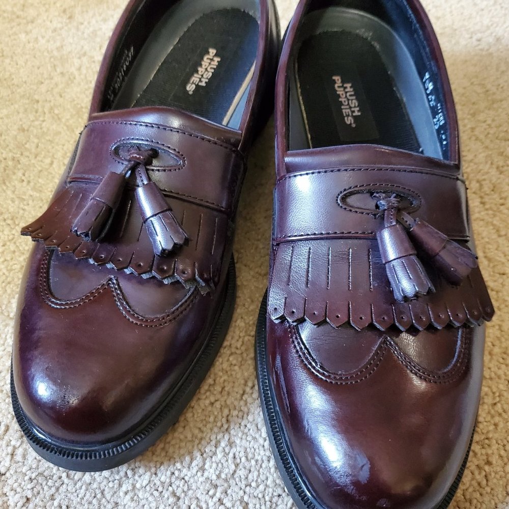 Men's Hush Puppies Slip On Oxford Style Loafers, Size 9M